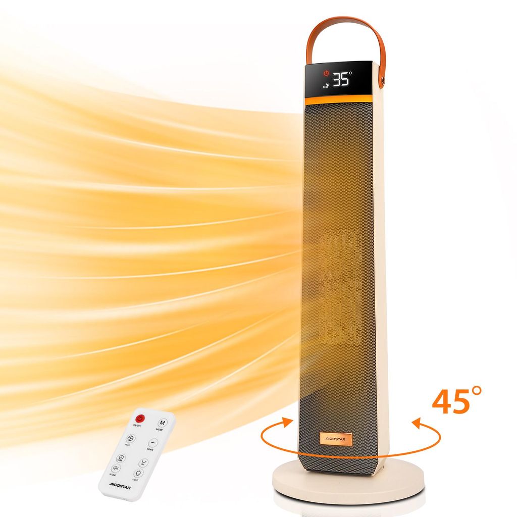 Aigostar 2000W PTC Keramik-Heizlüfter: Energiesparend, Produktbild 