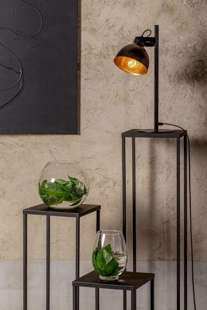 Lampe de table Mars Sigma Lighting Loft noir et or réglable E27 15W - 2