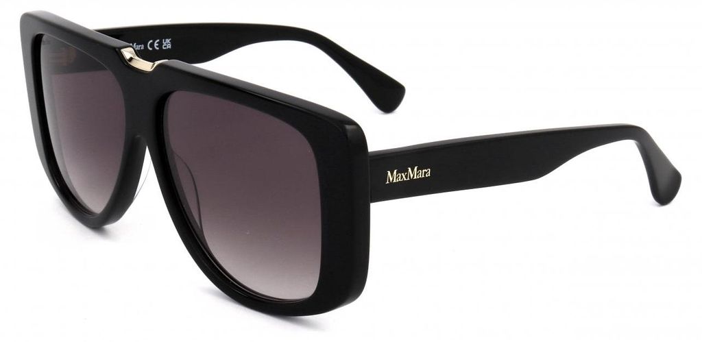 Maxmara MM0075 Shiny black 57/12/140 Damen Sonnenbrillen