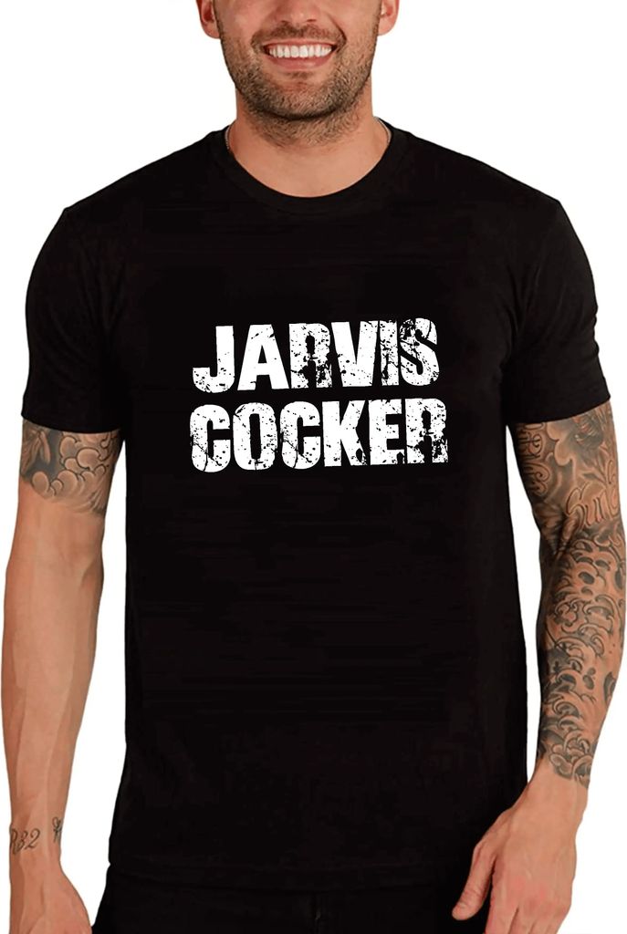 Herren Grafik T-Shirt Jarvis Cocker Öko-Verantwortlich Vintage Jahrgang Kurzarm Lustige Druck Geburtstag Geschenk Mann