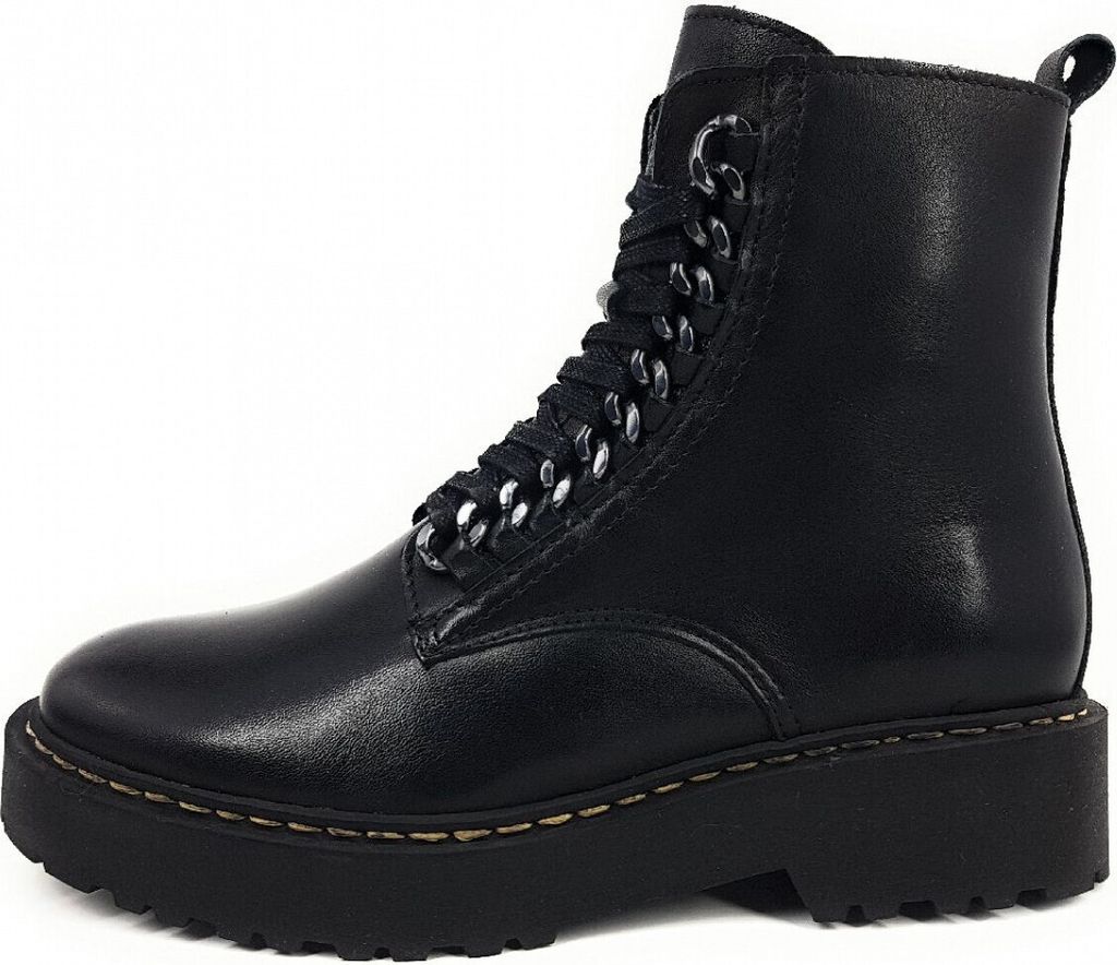 Palpa Damenschuhe Stiefeletten Schnürer Stiefel Schwarz Freizeit, Schuhgröße:39 EU
