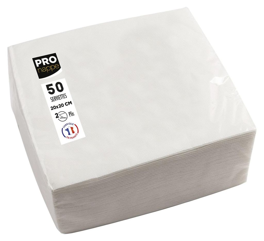 PRONAPPE SV622001I, Weiß, Baumwolle, Quadratisch, 200 mm, Produktbild 