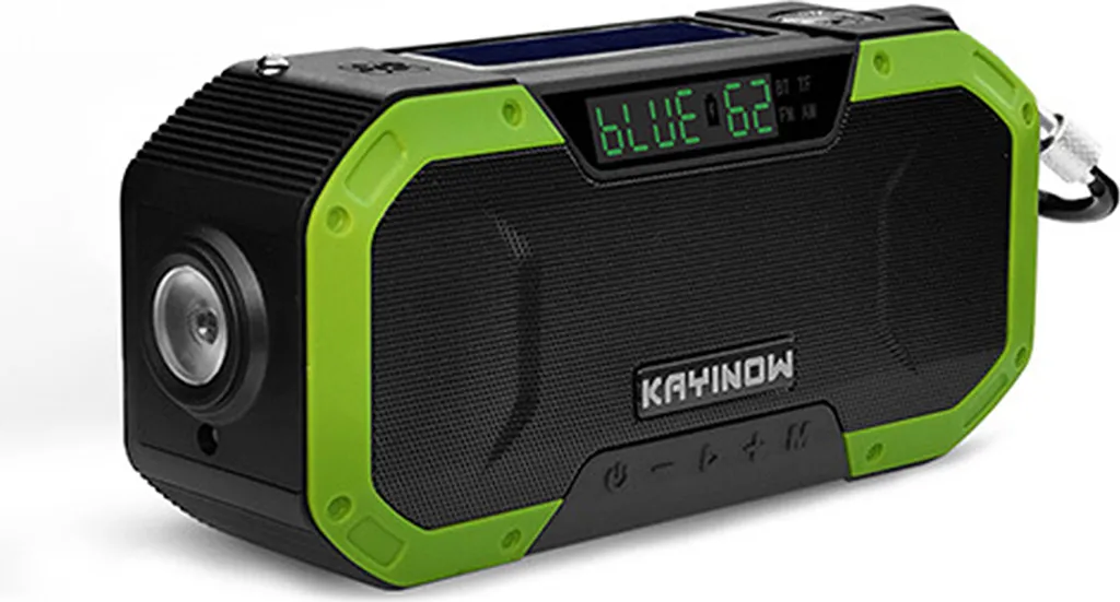Radio d'urgence sans pile étanche IPX6 avec haut-parleur BT extérieur
