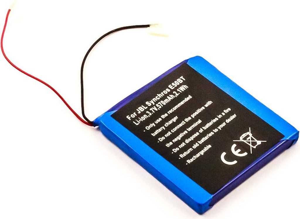 Akku für JBL Synchros E50BT – Li-Ion 3,7V 570mAh Ersatzakku