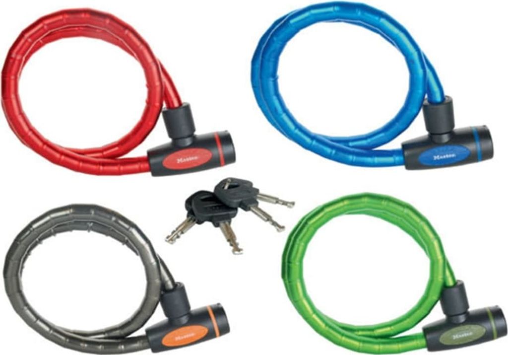 Master Lock Panzerkabelschloss mit Schlüssel 100 x 1,8 cm 8228EURDPRO
