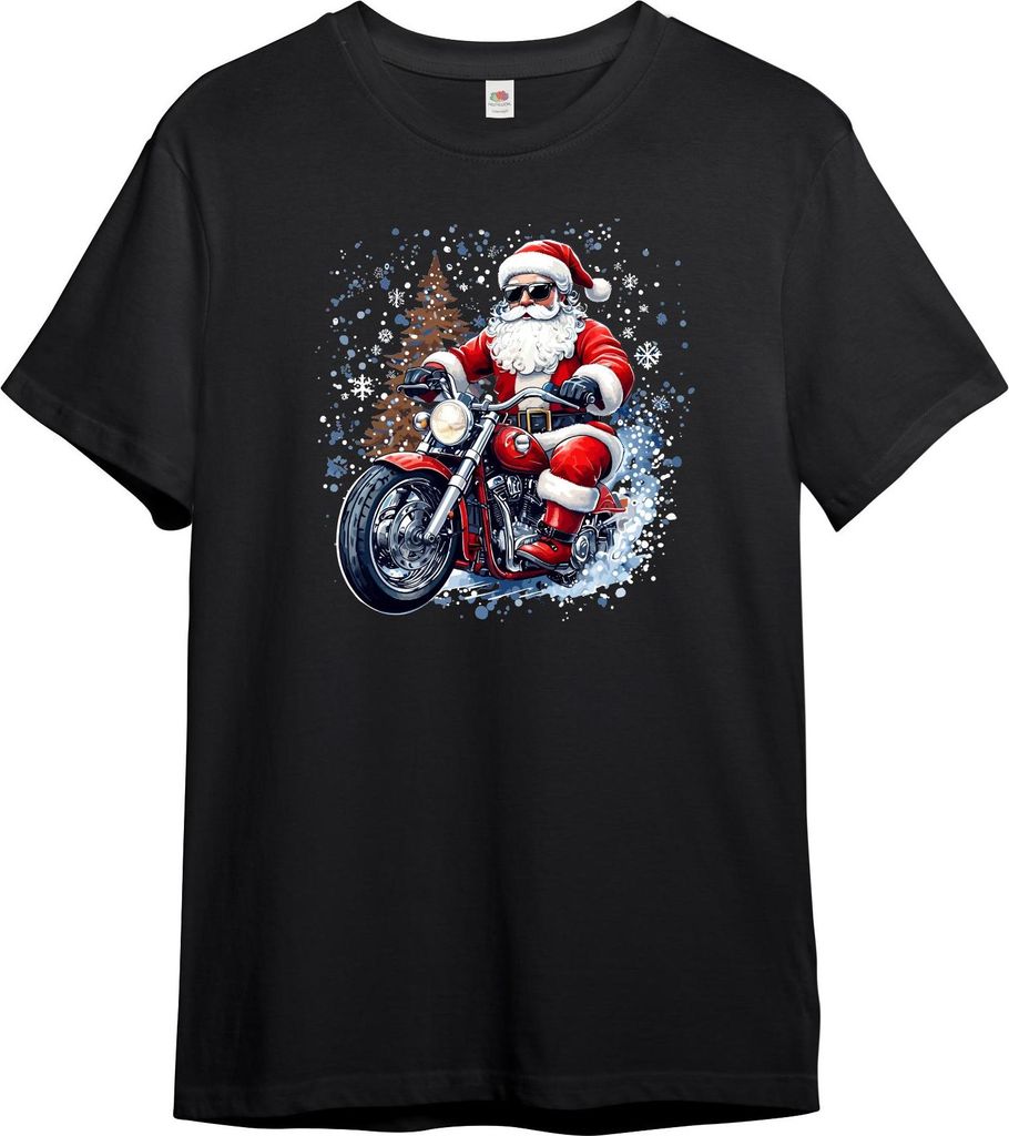 PAULGOS Herren T-Shirt "Biker Santa"