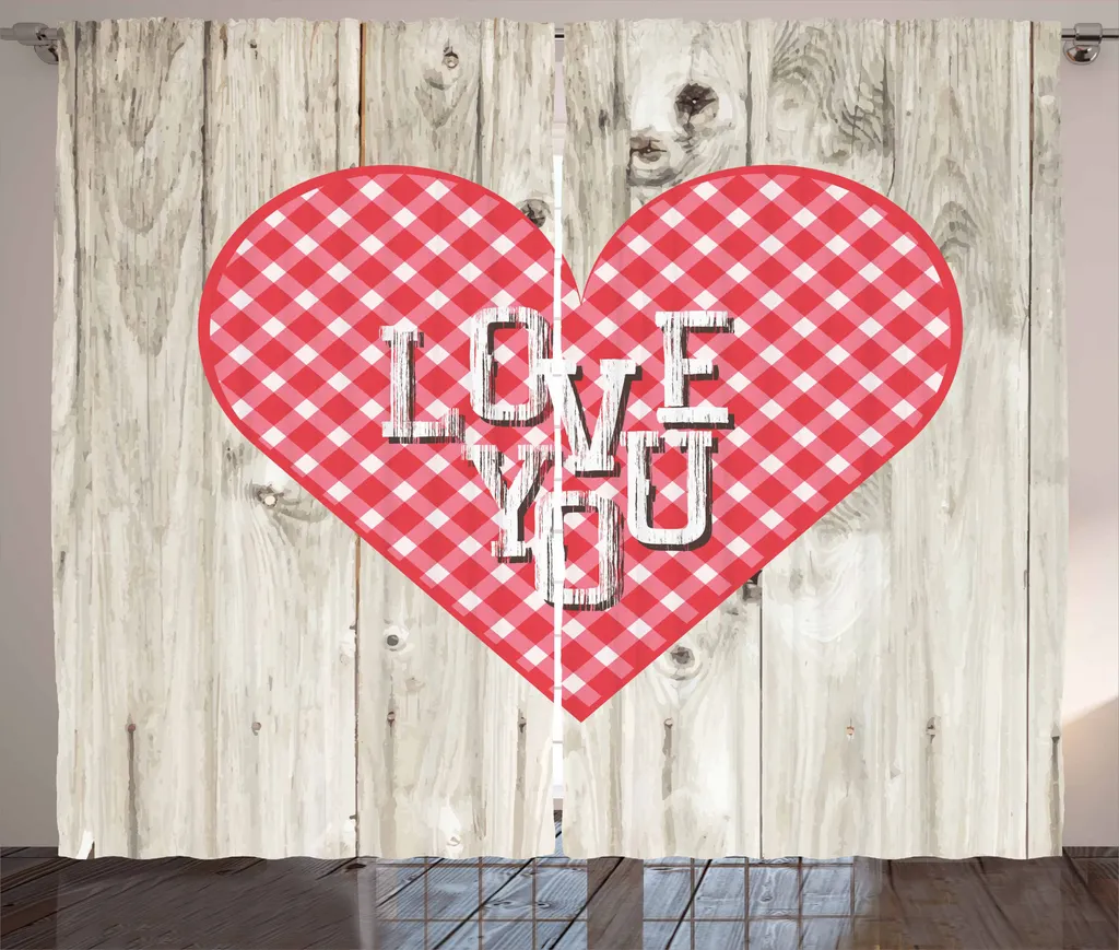 Tenda Retrò ABAKUHAUS San Valentino - Texture Shabby 280x175 cm