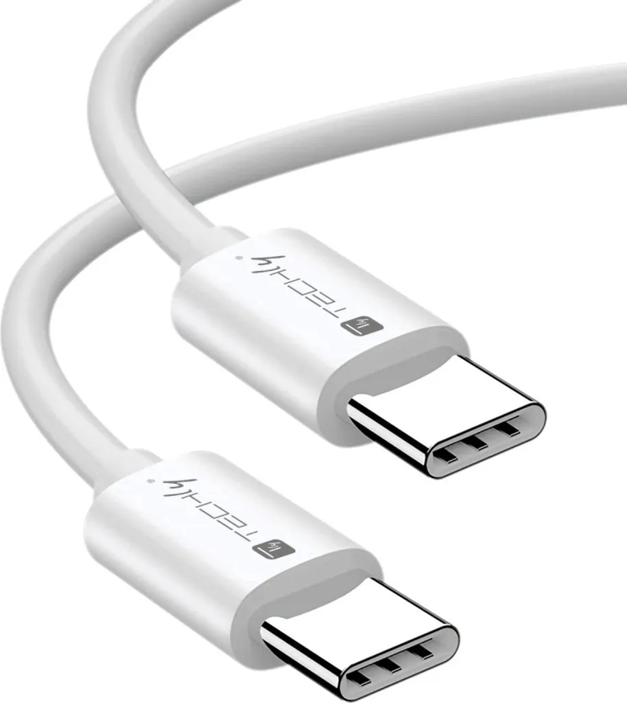 Câble de Charge USB-C vers USB-C 240W Techly 2m Noir Haute Densité