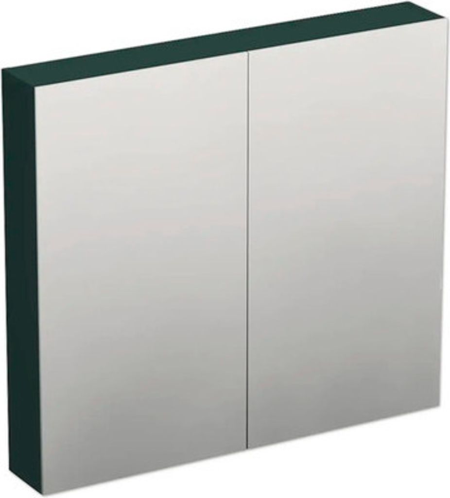 Jungborn Spiegelschrank TRENTA 80 x 14,4 x 72 cm grün Salvia matt 2-türig IP 44