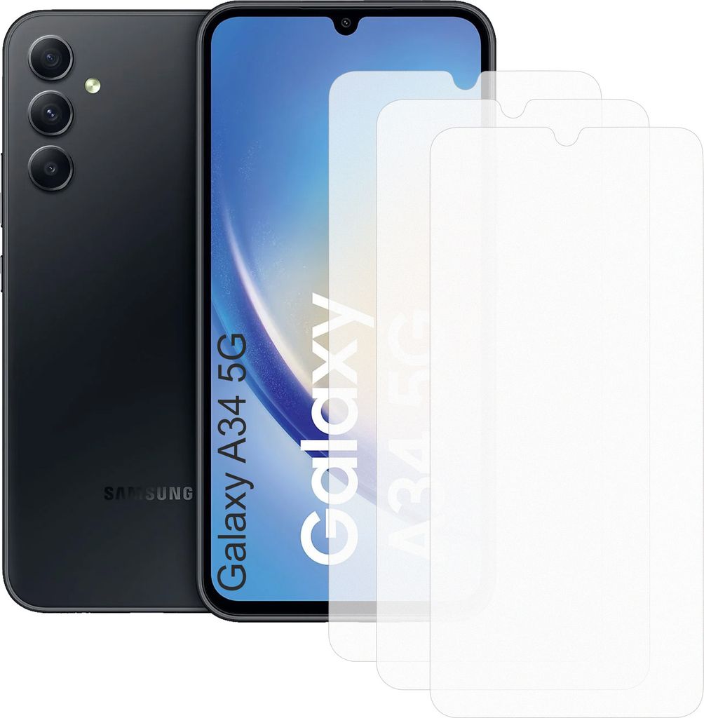 Drei Stück (3x) Display-Schutzfolie Displayschutz-Glas 9H Produktbild 