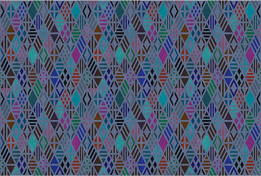 Tadessi Fototapete | Abstrakt | 4.00 m x 2.70 m | Blau | Lila | Wandbild | Digitaldruck