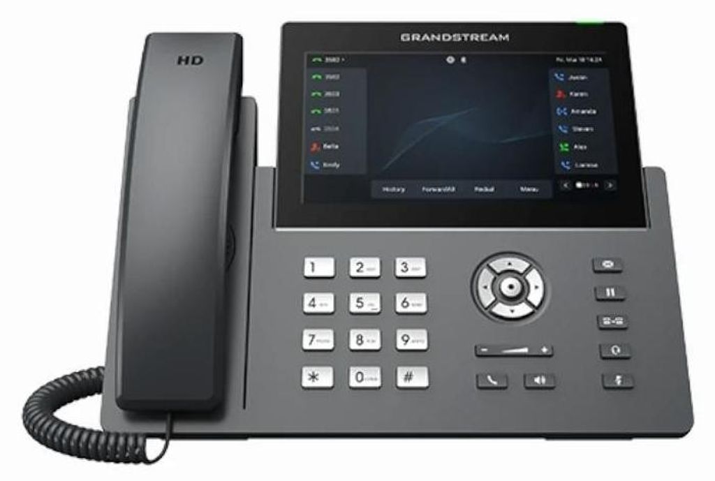 Grandstream GRP2670, Telefono IP, Nero, Cornetta con filo, Immagine del prodotto 