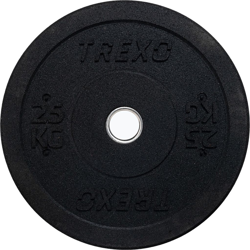 TREXO 25 KG Olympic Bumper Hantelscheibe Gummiertes Material für Langhantel 50 mm Durchmesser Langlebige FitnessScheibe Krafttraining Crossfit TRX...