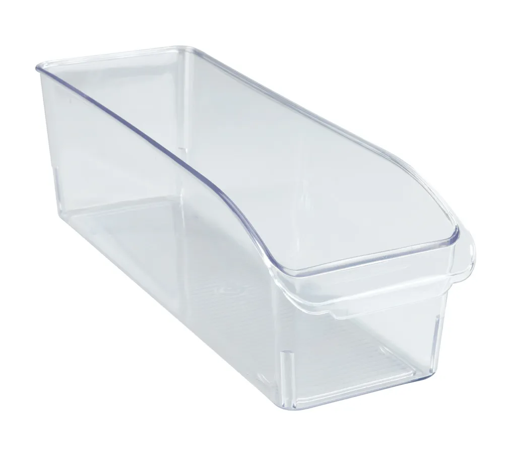Organiseur de réfrigérateur S compact et transparent avec poignée ergonomique