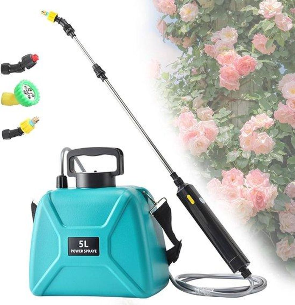 Elektrische 5-Liter-Garten-Sprühgerät mit hoher Kapazität und 3 Sprühmodi