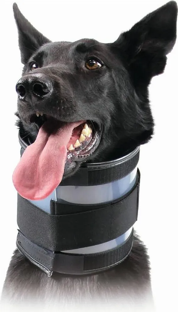KVP Collare Protettivo Cervicale Nero 13-48 cm | Eccellenza Veterinaria