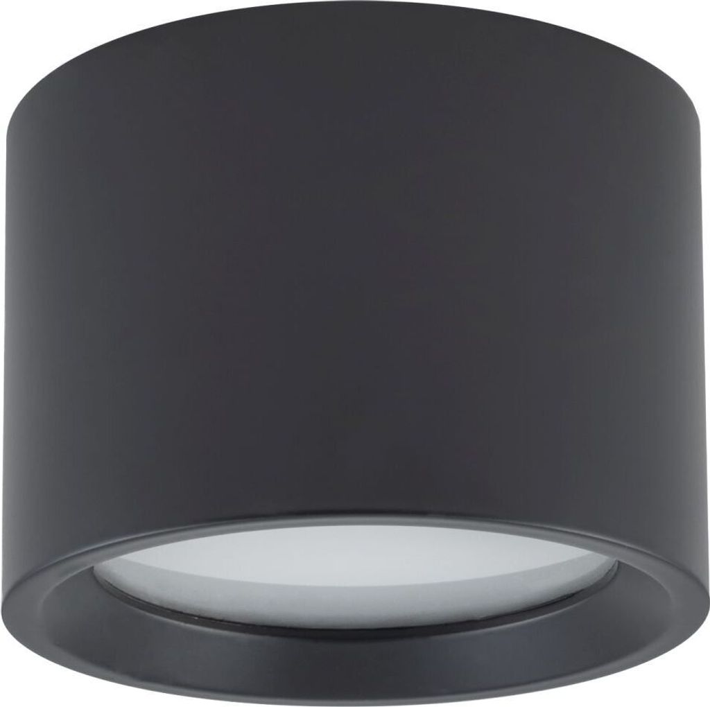Deckenlampe Aluminium Ø 8,5 cm Aufputz IP54 Schwarz GX53 rund Spot Lampe Decke Deckenleuchte