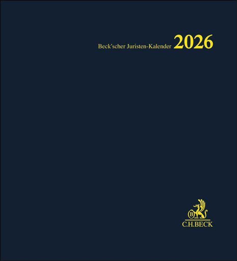 Beck'scher Juristen-Kalender 2026