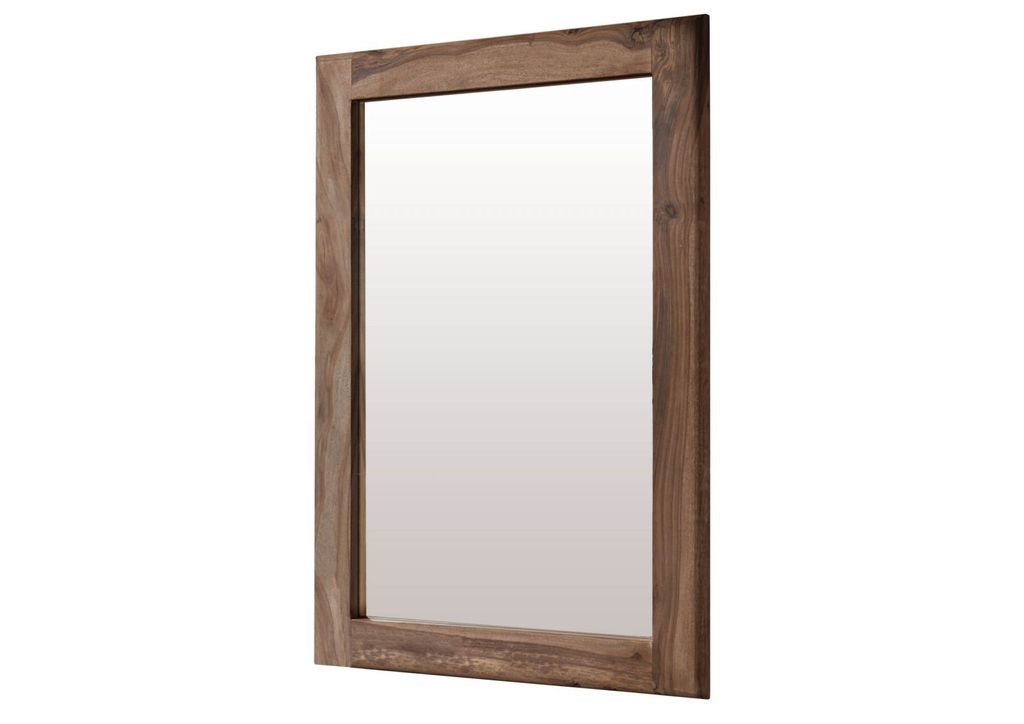 MASSIVMOEBEL24 | Miroir vertical 100x70cm - Bois de Image du produit 