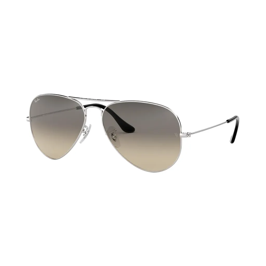 Ray-Ban RB3025 55mm Argent - Verres Dégradés Gris pour Vision Confortable