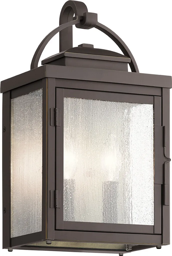 Applique extérieur anti-corrosion Carlson bronze IP44 37cm 2xE14 Kichler