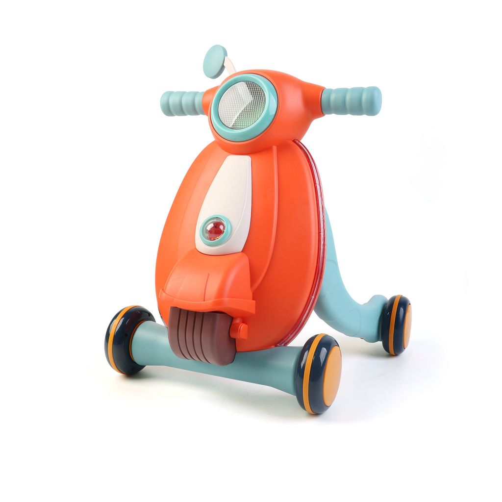 Baby Lauflernhilfe Robincool Baby Walker 43x45x52 cm Erste Schritte mit Radsicherung Orange mit Licht