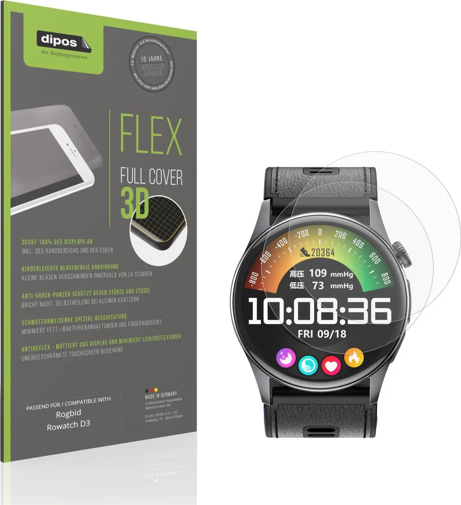 2x Pellicola Rogbid Rowatch D3 Opaca Anti-Shock - Protezione Schermo