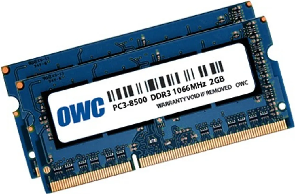 Mémoire RAM DDR3 4 Go OWC 1066 MHz Kit de mise à jour pour MacBook Pro