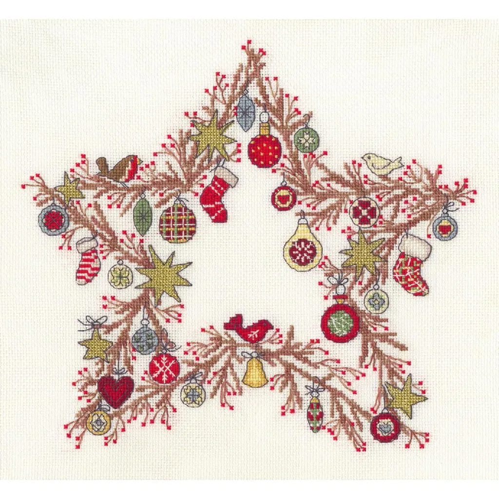 Bothy Threads Kit Broderie Point de Croix Étoile Miraculeuse XX20 26x24cm