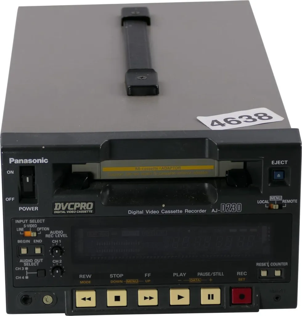 Magnétoscope Numérique Panasonic AJ-D230E Lecteur de Cassette DVCPRO