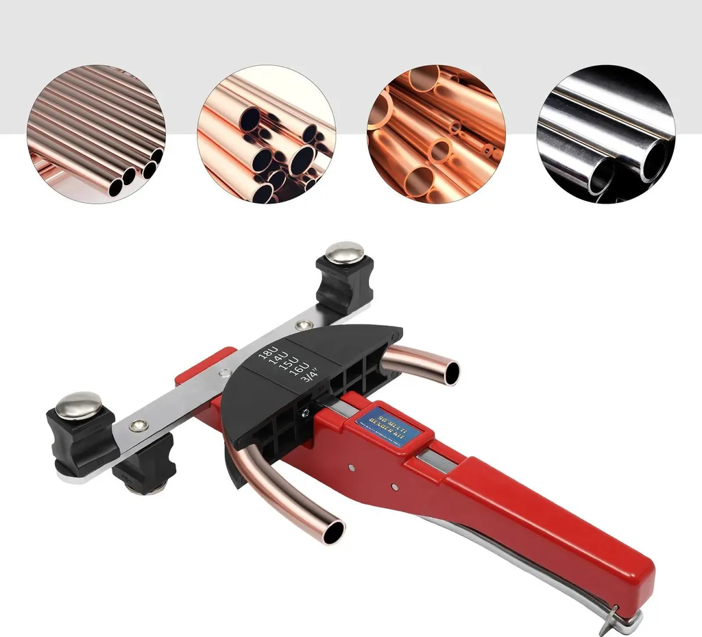 Piegatubi Professionale CT-999 6-22mm | Colore Rosso | Alta Precisione