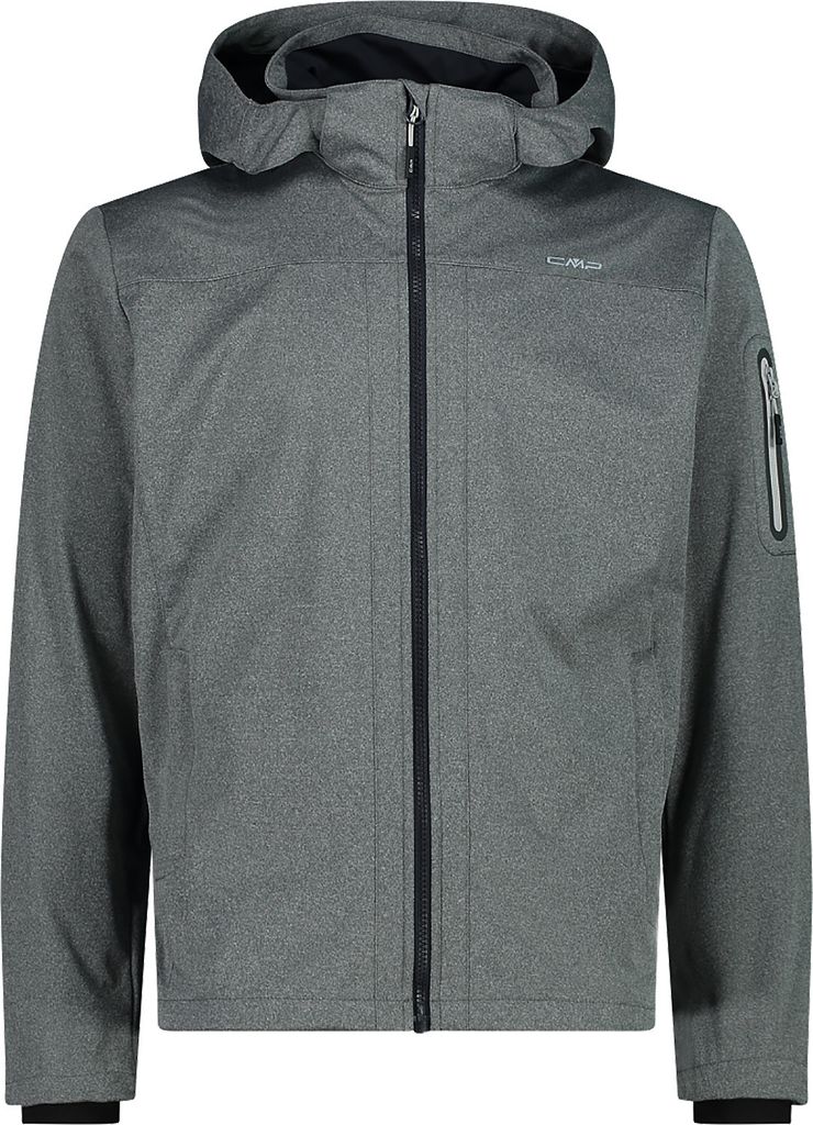 MAN Jacket Zip Hood antracite mel.-ghiaccio (07UR) 50