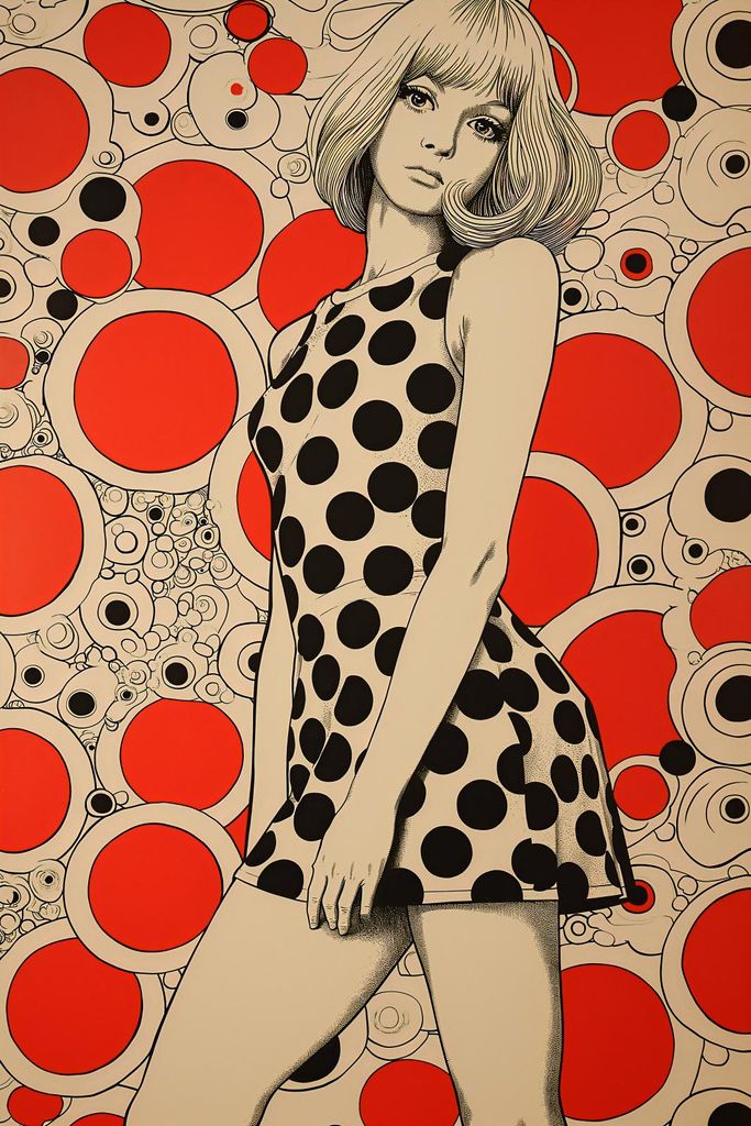 Plakat 30x45cm Rote Punkte