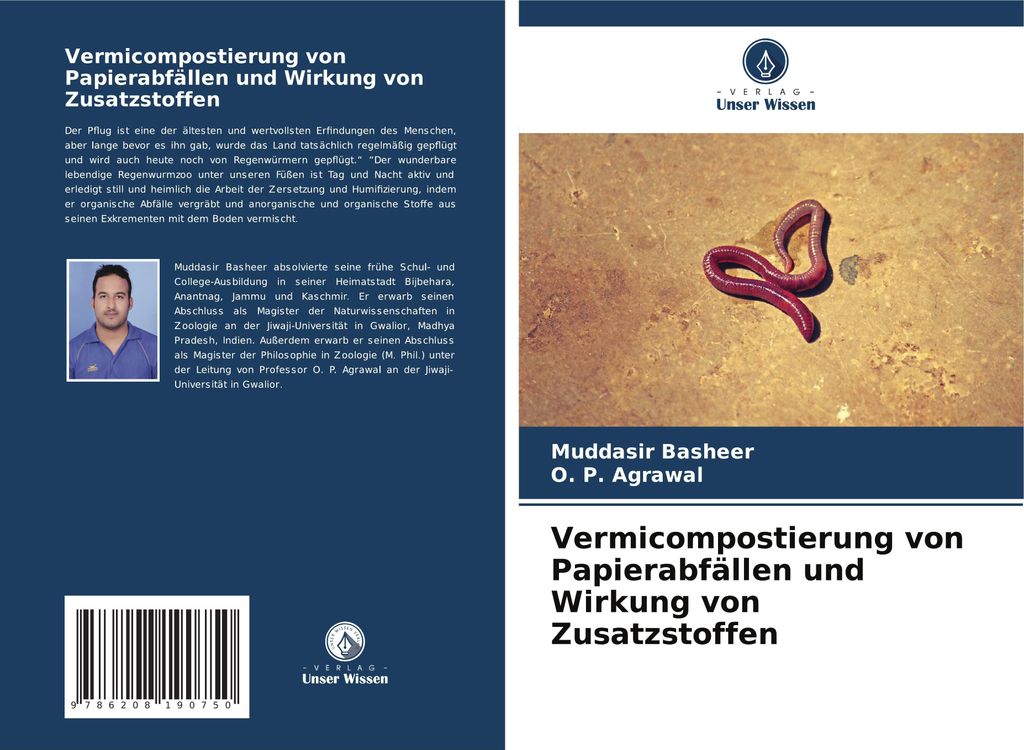 Vermicompostierung von Papierabfällen und Wirkung von Zusatzstoffen