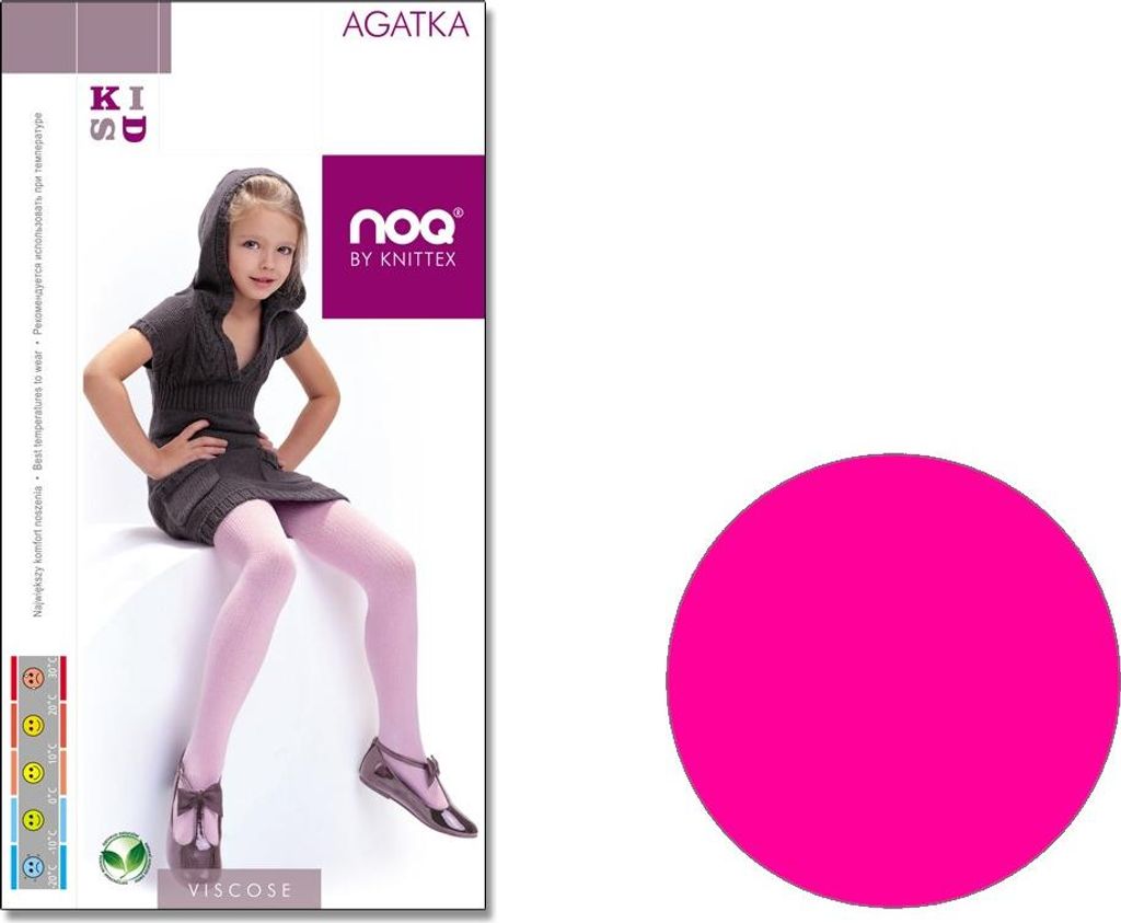 Kinder-Strumpfhose aus Viskose AGATKA 134-140 Pink