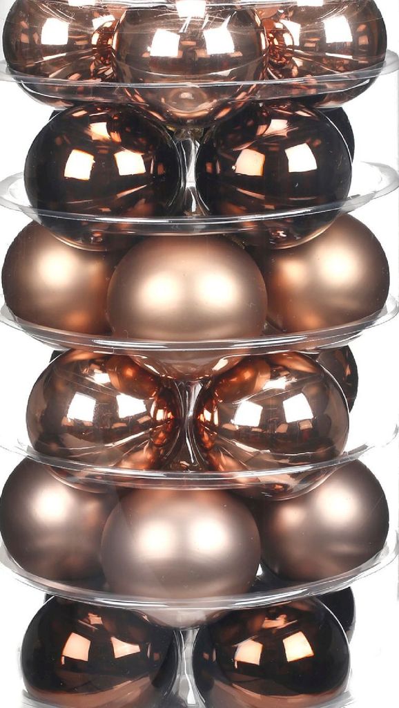 Glaskugeln I Elegant Lounge Mix I Ø 40 mm I 36 Stück I nachhaltig verpackt - 0,35 € pro Stück