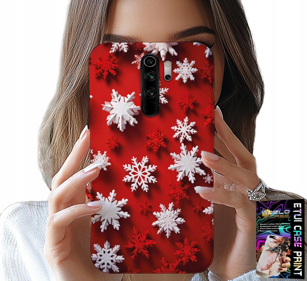 Hülle Für Xiaomi Redmi 9 - Schneeflocken, Schnee, Sterne, Urlaub