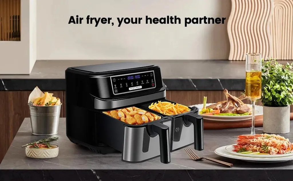 Airfryer Double Compartiment 5512DT - 8 Programmes et Écran Tactile LED - 7