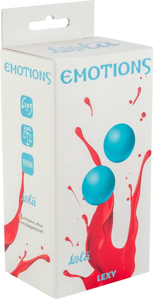 Vaginalkugeln ohne Schlaufe Emotions Lexy Medium türkis