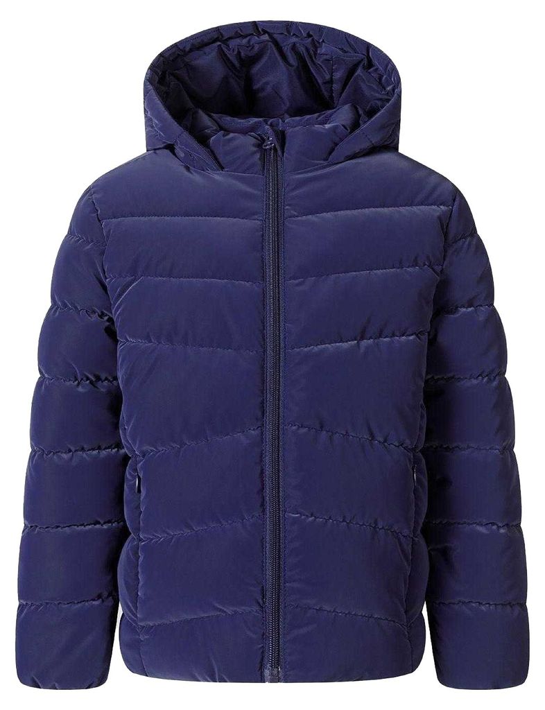 Minoti - Steppjacke für Mädchen, Samtgefühl MN454 (116) (Marine)