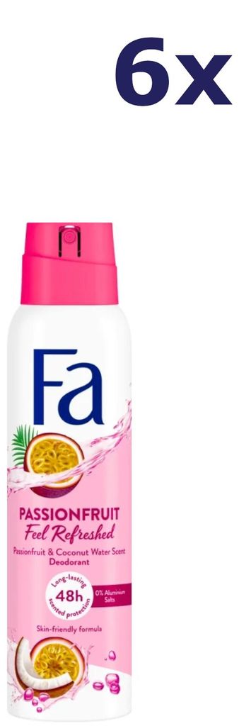 6x Deospray 150 ml Passionsfrucht Produktbild 