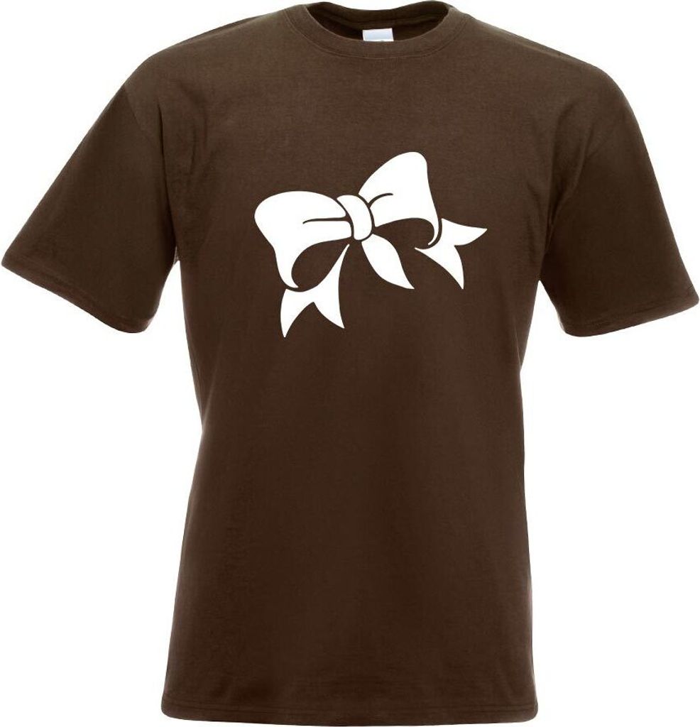 Kiwistar - T-Shirt - Chocolate - Schleife - Knoten - Mädchen - Girl Motiv Bedruckt Funshirt Design Print - mit Motiv Bedruckt - Funshirt Design - ...