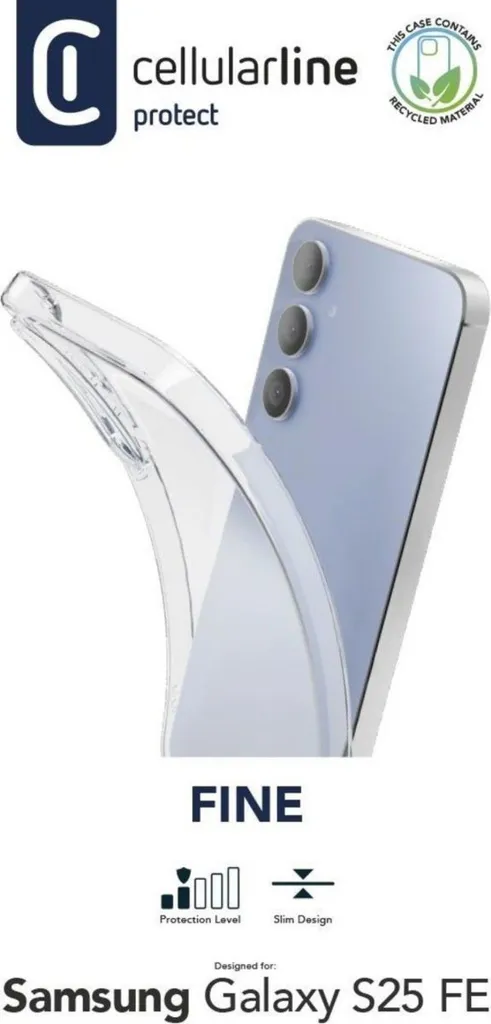 Coque Cellularline Fine Galaxy S25 FE - Protection Ultra Transparente