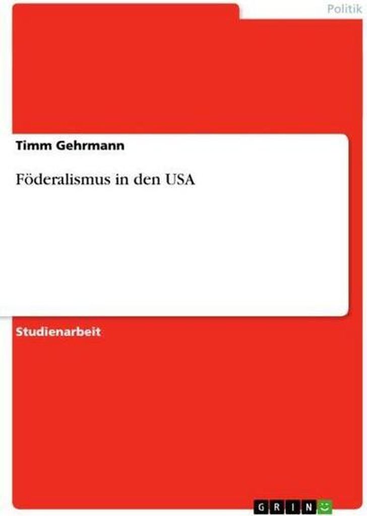 Föderalismus in den USA