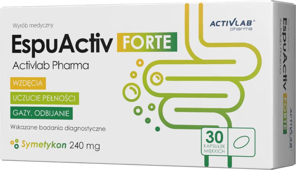Activlab Pharma EspuActiv Forte – Symetikon 240 mg (30 Softgel-Kapseln)