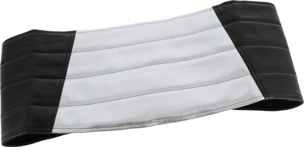 Nierengurt im DDR-Look, Farbe Schwarz/Silber, Größe: M