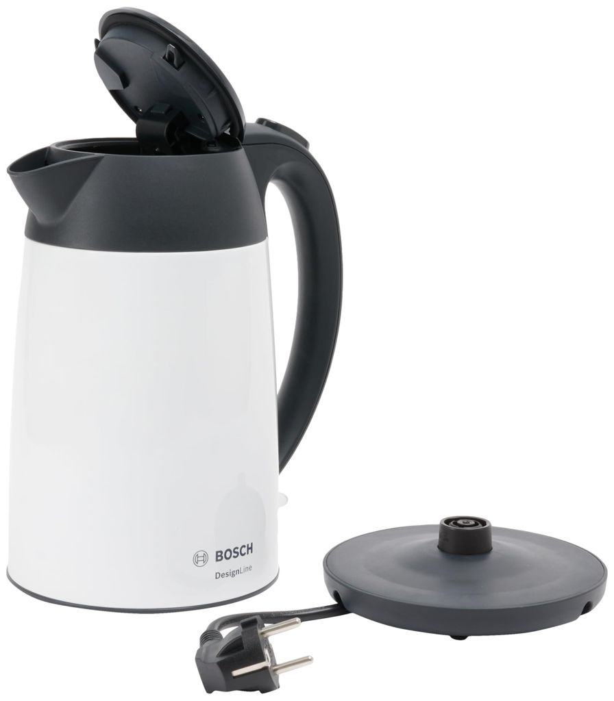 Bosch TWK3P421, 1,7 l, 2400 W, Schwarz, Weiß, Edelstahl, Produktbild 