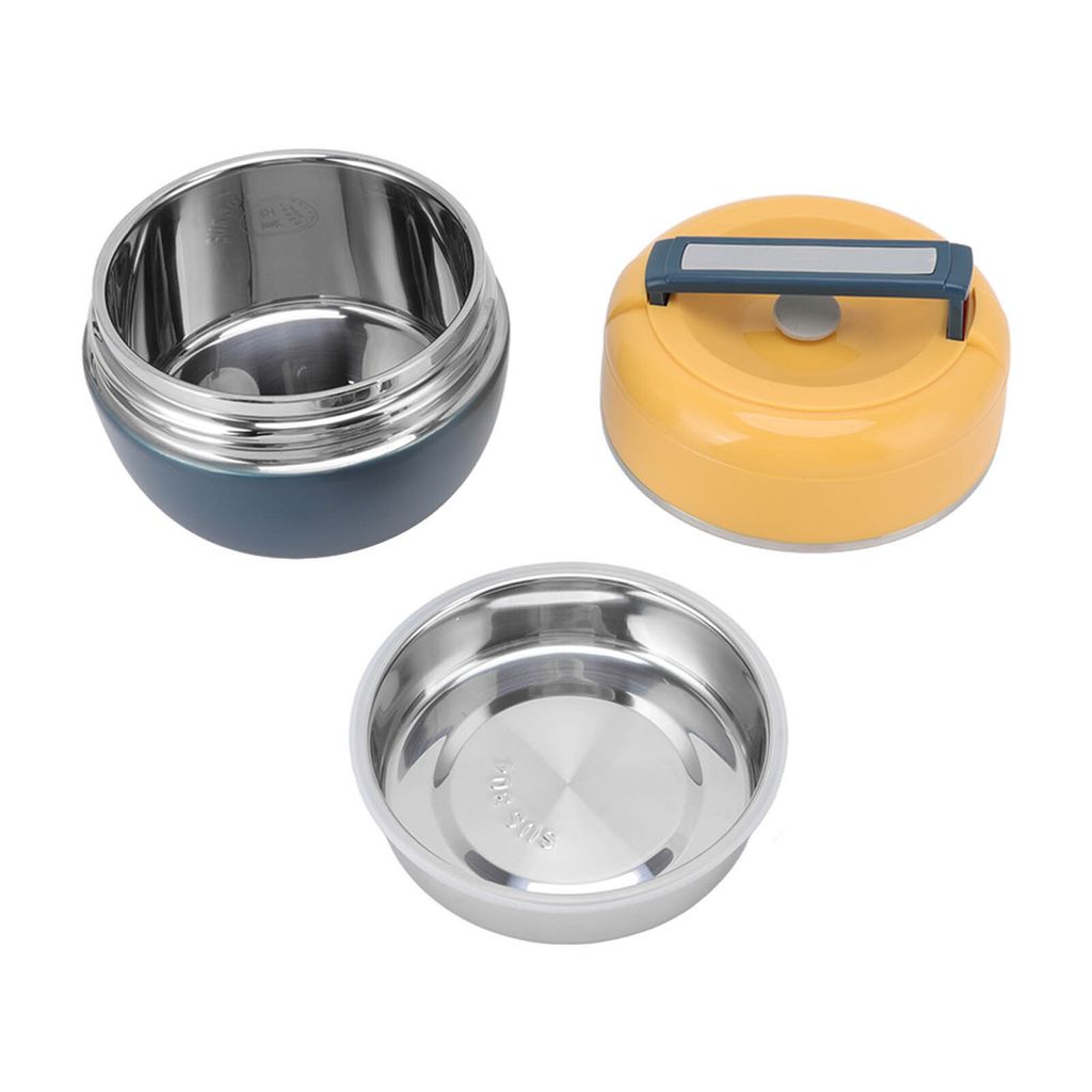 0,8 l Thermo-Lunchbox aus Edelstahl, 2-lagig, isolierte Lunchbehälter, vakuumisoliertes Lebensmittelglas