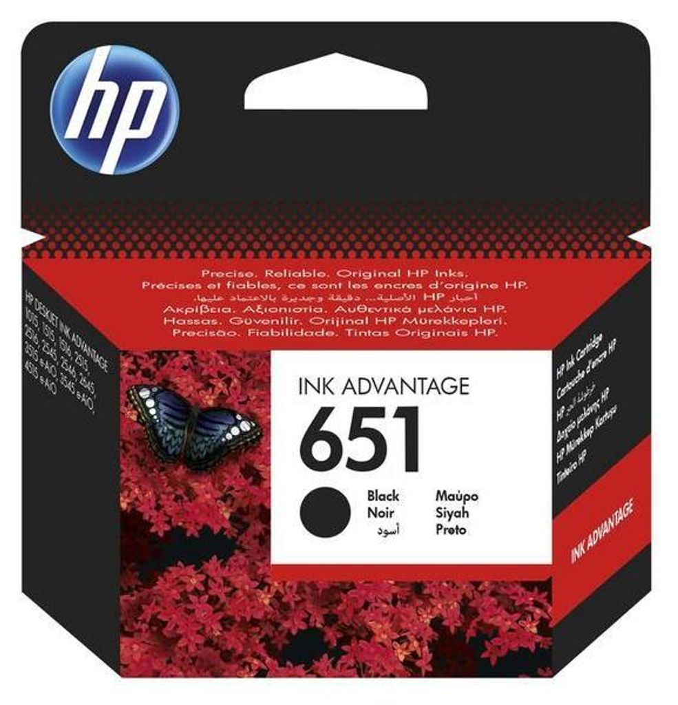 HP 651 Black Original Ink Advantage Cartridge, C2P10AE (600 Image du produit 