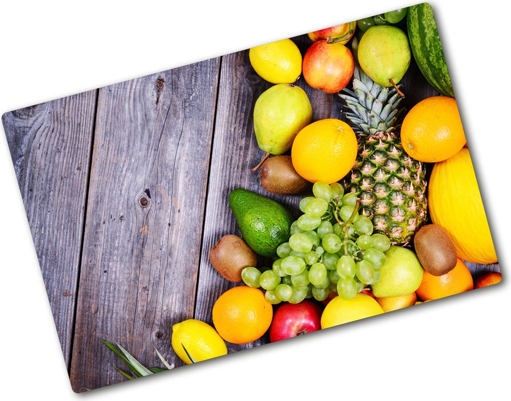 Tulup Glas Herdabdeckplatte - 80x52 cm - Glaskeramikkochfeld-Abdeckung Spritzschutz Glasabdeckplatte - Einteilig - Essen & Getränke - Frucht auf H...